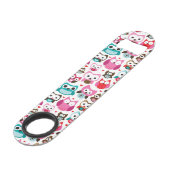 kleurig ovenpatroon speed flessenopener (Voorkant Gekanteld)