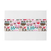 kleurig ovenpatroon uitnodigingen wikkel (Achterkant Voorbeeld)