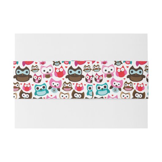 kleurig ovenpatroon uitnodigingen wikkel (Achterkant Voorbeeld)