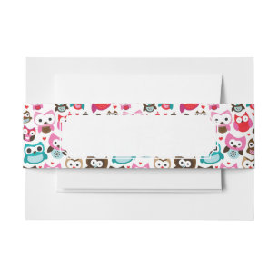 kleurig ovenpatroon uitnodigingen wikkel