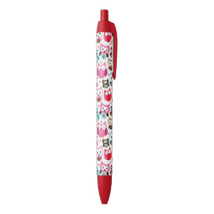 kleurig ovenpatroon zwarte inkt pen