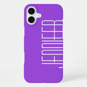 Kleurig Paars, op maat van Jumbo Name iPhone 16 Plus Hoesje