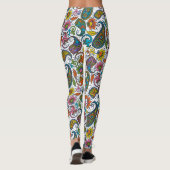 Kleurig  paisleypatroon met florale paisley leggings (Achterkant)
