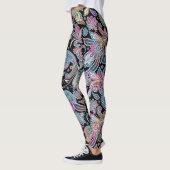Kleurig  paisleypatroon met florale paisley leggings (Links)