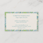 Kleurig  paisleypatroon visitekaartje (Achterkant)