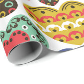 Kleurig papier voor het inpakken van harten (Rol Hoek)