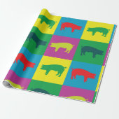 Kleurig papier voor het ompakken van varkens (Uitgerold)