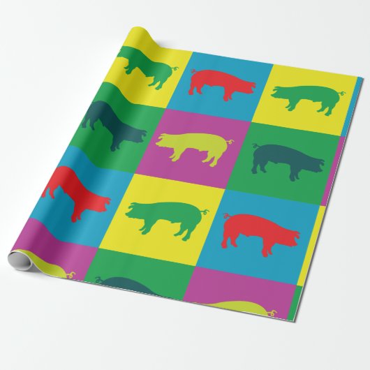 Kleurig papier voor het ompakken van varkens (Uitgerold)