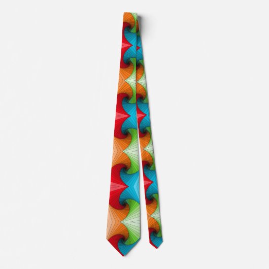 Kleurig patroon aanpassen stropdas (Voorkant)