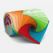 Kleurig patroon aanpassen stropdas (Opgerold)