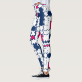 Kleurig patroon, elegant leggings (Links)