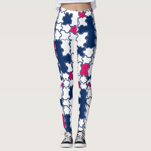Kleurig patroon, elegant leggings (Voorkant)