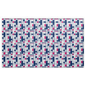 Kleurig patroon, elegant stof (Yard (91,4 cm))