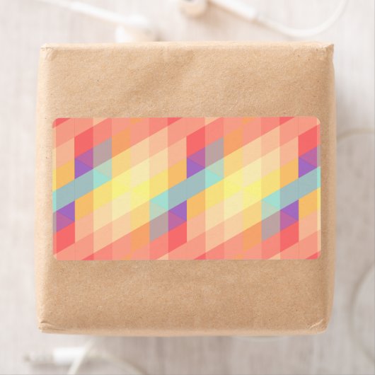 Kleurig patroon etiket (Insitu)