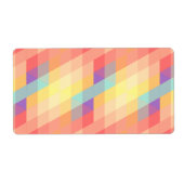 Kleurig patroon etiket (Voorkant)