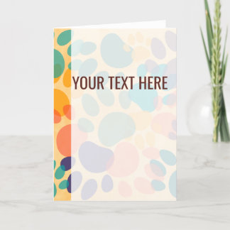 Kleurig patroon hond pootafdrukken aankondiging