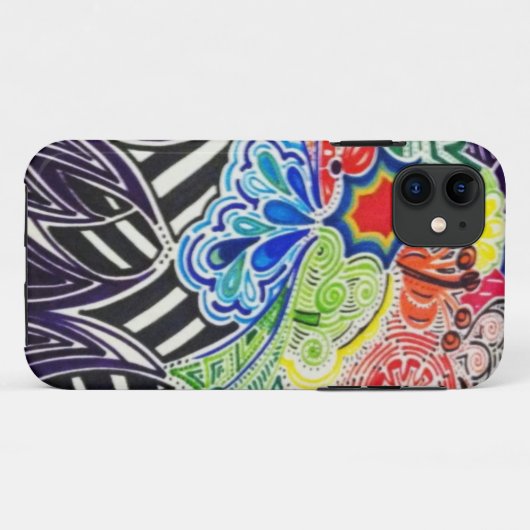 kleurig patroon iphone 5 hoesje (Achterkant (horizontaal))