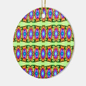 kleurig patroon keramisch ornament (Links)