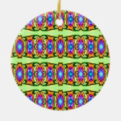 kleurig patroon keramisch ornament (Achterkant)