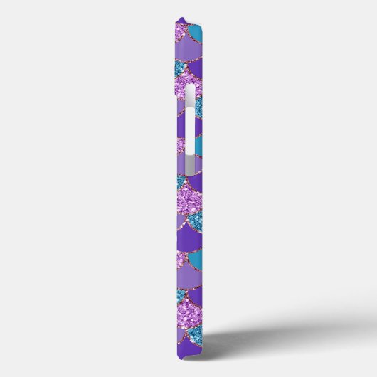Kleurig patroon met glitterige zeemschalen Case-Mate iPhone case (Achterkant / Links)
