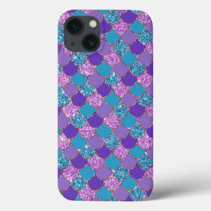Kleurig patroon met glitterige zeemschalen Case-Mate iPhone case