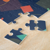 Kleurig patroon onmogelijk legpuzzel (Zijkant)