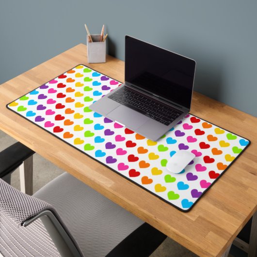 Kleurig patroon regenboogkunst bureaumat (Kantoor 2)