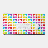 Kleurig patroon regenboogkunst bureaumat (Keyboard & Muis)
