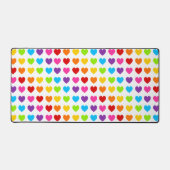 Kleurig patroon regenboogkunst bureaumat (Voorkant)