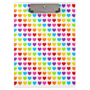Kleurig patroon regenboogkunst klembord
