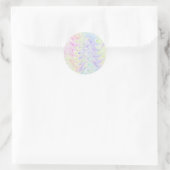 kleurig patroon ronde sticker (Tas)