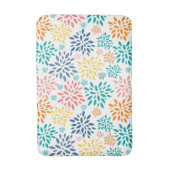 Kleurig patroon van abstracte bloemen badmat (Voorkant Verticaal)