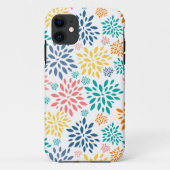 Kleurig patroon van abstracte bloemen Case-Mate iPhone case (Achterkant)