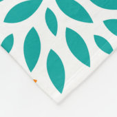 Kleurig patroon van abstracte bloemen fleece deken (Hoek)