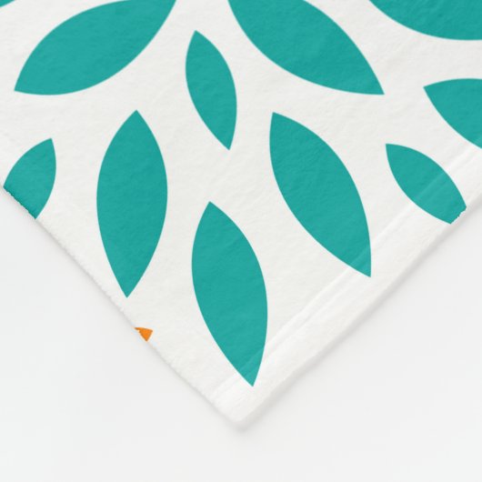 Kleurig patroon van abstracte bloemen fleece deken (Hoek)