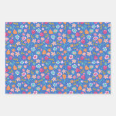 kleurig patroon van abstracte bloemen inpakpapier vel (Voorkant)