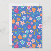 kleurig patroon van abstracte bloemen kaart (Voorkant)