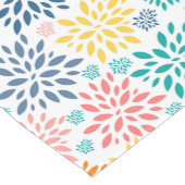 Kleurig patroon van abstracte bloemen korte tafelloper (Hoek)