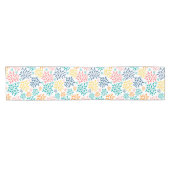 Kleurig patroon van abstracte bloemen korte tafelloper (Horizontaal)