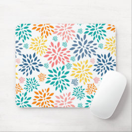 Kleurig patroon van abstracte bloemen muismat