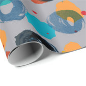 Kleurig patroon van abstracte, met de hand geteken cadeaupapier (Rol Hoek)