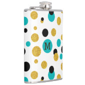 Kleurig patroon van abstracte stippen heupfles (Rechts)