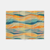 Kleurig patroon van Abstracte strepen Fleece Deken (Voorkant (Horizontaal))