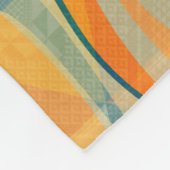 Kleurig patroon van Abstracte strepen Fleece Deken (Hoek)