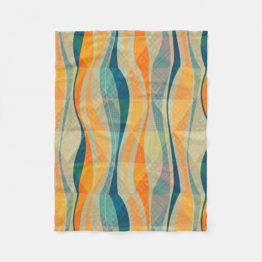 Kleurig patroon van Abstracte strepen Fleece Deken (Voorkant)