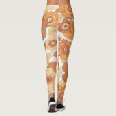 Kleurig patroon van bloemen leggings (Achterkant)