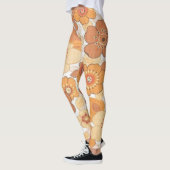 Kleurig patroon van bloemen leggings (Links)