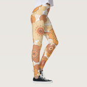 Kleurig patroon van bloemen leggings (Rechts)