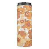 Kleurig patroon van bloemen thermosbeker (Achterkant)