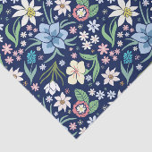 Kleurig patroon van bloemen tissuepapier (Detail)